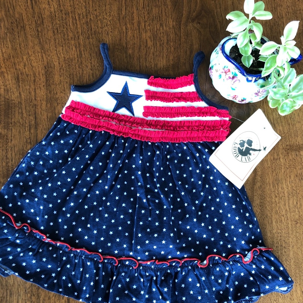 NWT red white and blue dress